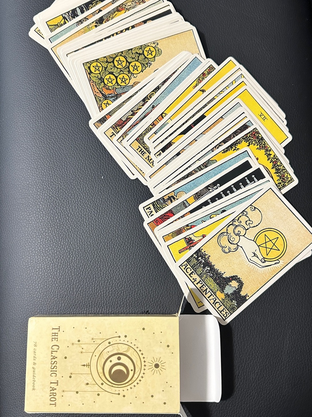 Classic Tarot Card Deck – Yellow/Beige